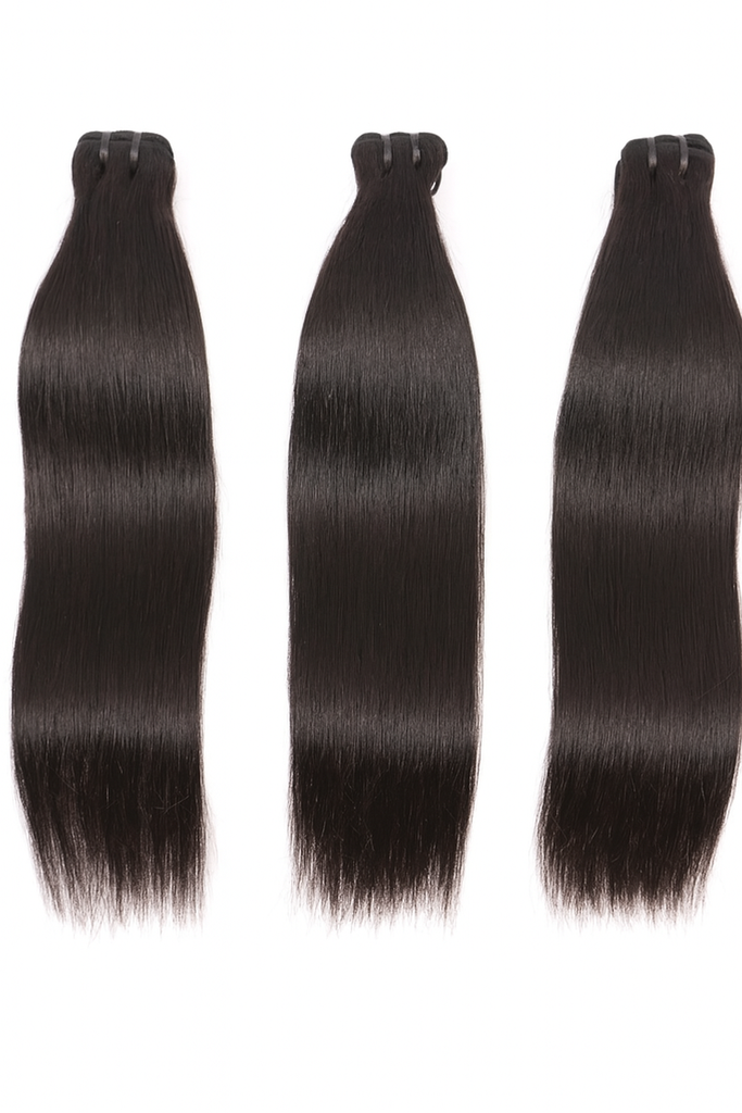 Raw Silky striaght bundles
